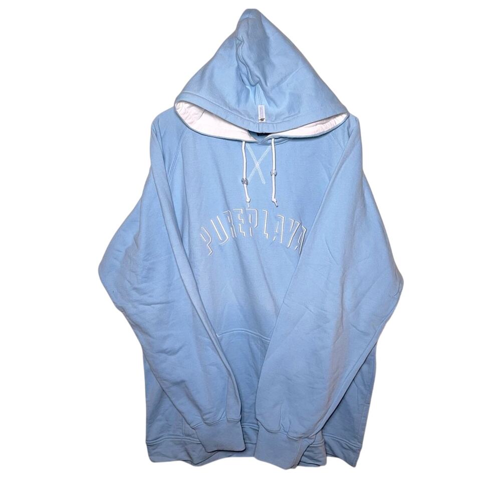 VNTG PUREPLAYAZ throwback Y2K Streetwear embroidered hoodie XL - Picture 1 of 7